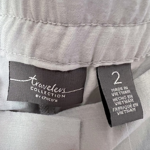 Travelers Collection Chico's Welt Pocket Long Pant Fairfax Gray Comfort Classic - Picture 4 of 12